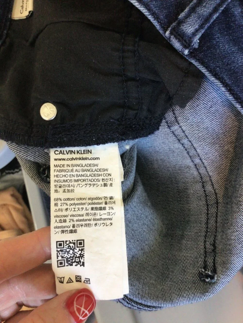 Calvin Klein Jeans Slim Boyfriend Blue Jeans Size 6 - Picture 5 of 5